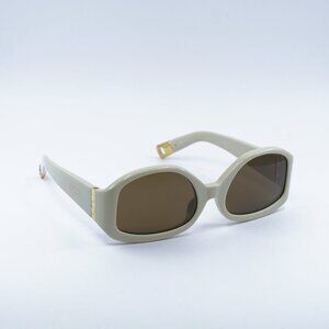 Jacquemus COLAPSO JAC/15 C3 Sunglasses Beige Geometric Frame, Brown Lenses